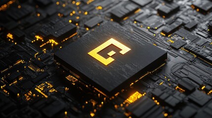 Poster - Golden Chip:  Technological Advancement