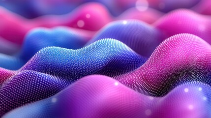 Fototapete - Abstract, vibrant, textured waves of color