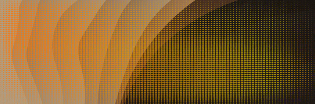 Vector orange line background curve element with white space for text and message design, overlapping layers, vector