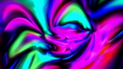 Poster - Psychedelic swirling plasma background animation in multiple colors