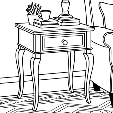 illustration of a table and chairs
