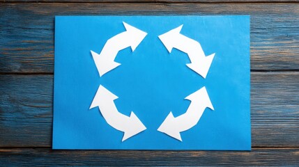 Poster - Paper cut into a recal shape representing business acquisition document concept in a unique and creative design