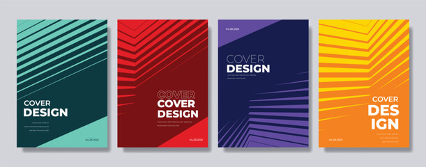 Poster - abstract colorful poster template background with abstract shape and modern style 
