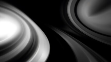 Poster - Dramatic interplay of light and dark in dynamic monochromatic swirls