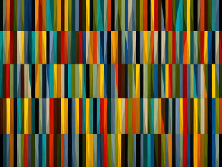 Poster - Vertical Color Blocks: Abstract Geometric Pattern Design