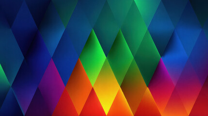 Poster - Abstract Geometric Diamond Pattern Background with Gradient Colors