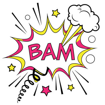 Comic style explosion graphic