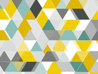 Poster - Geometric Triangle Pattern Background - Modern Abstract Design in Pastel