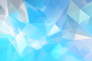 Poster - Overlapping semi-transparent washi-style patterns, Vector abstract soft turquoise background.- AI-generated image