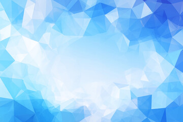 Poster - Overlapping semi-transparent washi-style patterns, Vector abstract soft turquoise background.- AI-generated image