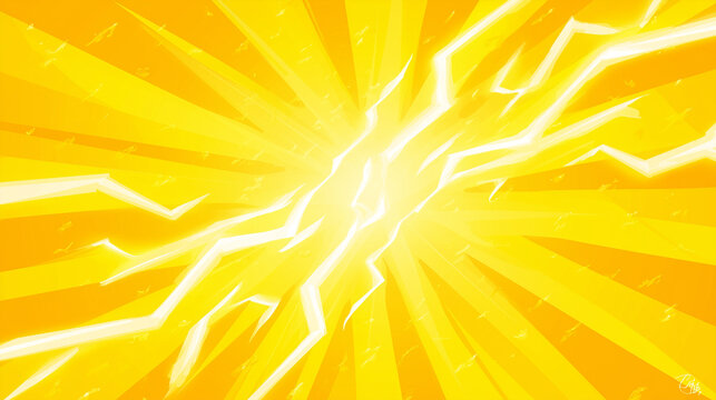Comic book style background with dynamic flashing lights,