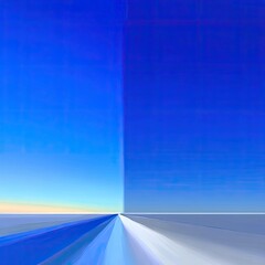 Poster - Abstract Linear Gradient Sky Blue Background