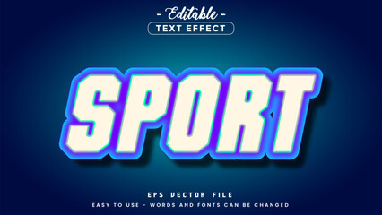 Poster - Bold sport text theme editable text effect.