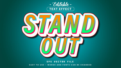 Poster - Neon font with shiny stand out phrase.