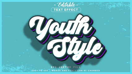 Poster - Youth style editable text effect.