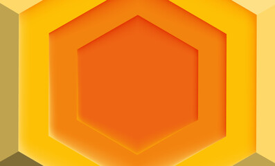 Poster - Abstract Orange and Yellow Vector Background with Decorative Frame Design