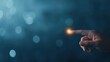 © MKM Creative - Finger Touching Glowing Light, Technology and Innovation