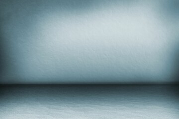 Poster - Minimalistic flat design space is showing seamless interior with concrete floor turning into wall