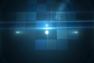 Poster - Technical background with squars
