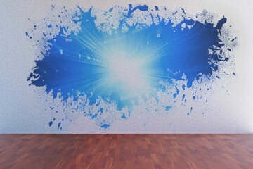 Poster - Splash showing blue light