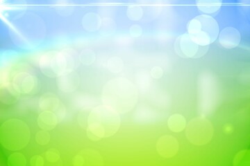 Poster - Green and blue abstract design