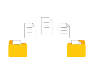 Poster - copying files, duplicating files, moving files, copying documents from one folder to another