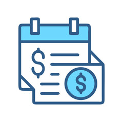 Poster - Financial calendar reminder of payments and income dates