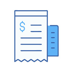 Poster - Digital receipt icon representing expense management and financial transactions