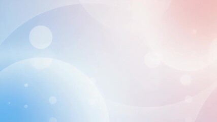 Poster - A soft pastel gradient background features abstract circles and blurred shapes