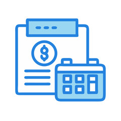 Poster - Financial planning and scheduling graphic illustration concept image