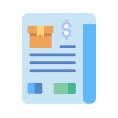 Poster - Delivery document invoice with goods for business accounting record