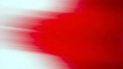 Poster - A blurred abstract background features a dynamic blend of red and white light