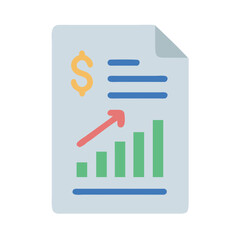 Poster - Financial report showing positive growth and investment opportunities