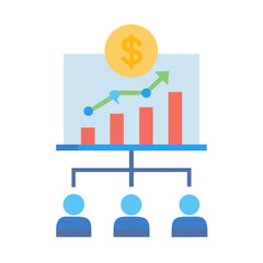 Poster - Teamwork drives revenue growth demonstrated in data driven graph