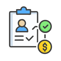 Poster - Financial approval checklist for business investment and transaction