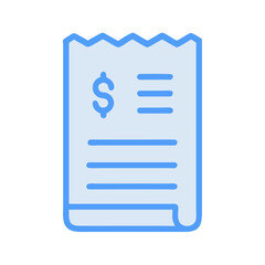 Poster - Digital vector receipt icon on White Background illustration
