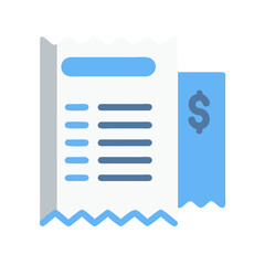 Poster - Stylized purchase receipt icon isolated on White Background