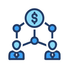 Poster - Financial Network Connecting People to a Central Dollar Asset