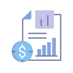 Poster - Financial report with positive trend targeting monetary profit growth