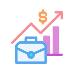 Poster - Investment growth business strategy and finance analysis concept illustration