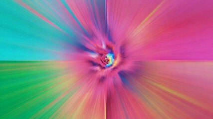 Poster - A vibrant and psychedelic abstract background with radial blur and dynamic motion
