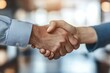 © Sandy Soni - Two business people shaking hands after a contract is finalized, Generative AI