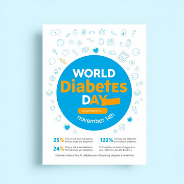 World diabetes day vector image design illustration stock illustration