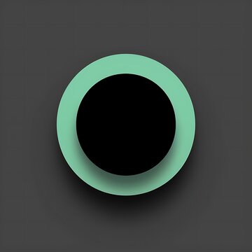Elegant minimalist design featuring concentric circles in contrasting colors and soft shadows
