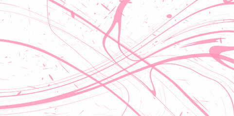 Poster - Topographic map white pink lines, contour white background. Geographic grid, gradient multicolor wave curve lines banner background design banner, print, leaflet. Vector...