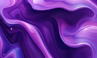 Fototapete - Abstract purple marble background with fluid shapes and swirls.