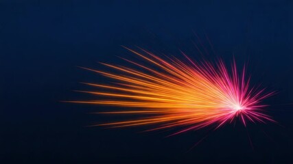 Poster - A burst of radial light beams creates a dynamic and futuristic abstract background