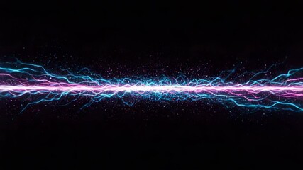 Poster - A vibrant display of electric energy and plasma creates an abstract and futuristic background