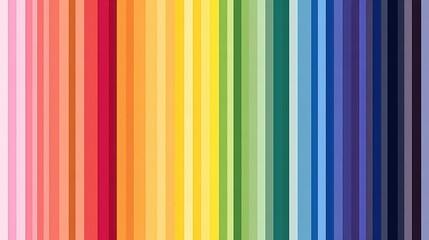 Poster - A vibrant spectrum of vertical color stripes.
