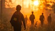 © MKM Creative - Boy Leads Friends on Sunset Hike in Golden Light